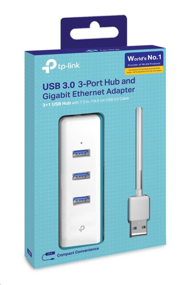 TP-Link UE330 USB/ Ethernet adapter (3xUSB3.0,  1xGbE)1 