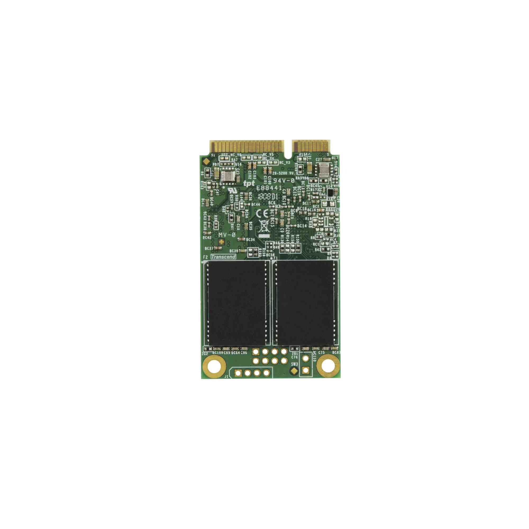 TRANSCEND Industrial SSD MSA230S 128GB,  mSATA,  SATA III,  3D TLC3 