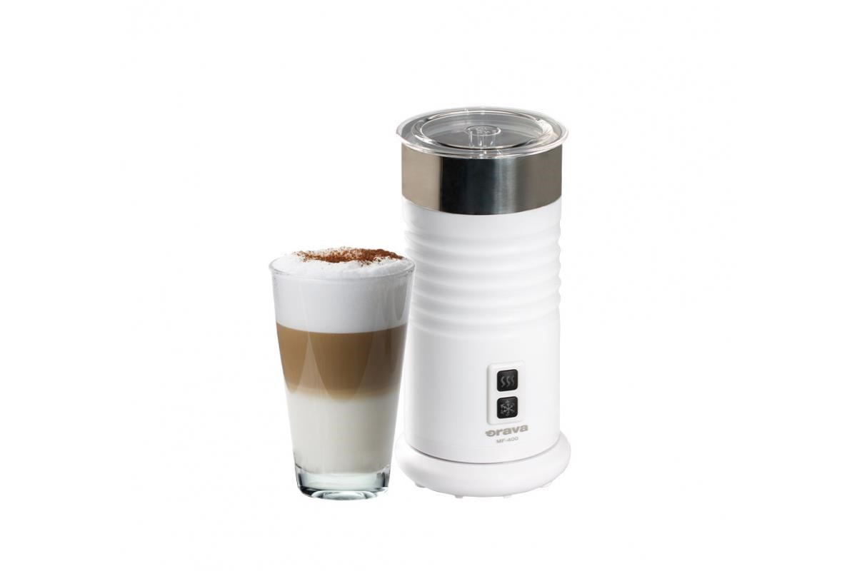 Orava MF-400 napěňovač mléka,  400 W,  elektrický,  240 ml,  2-funkční přepínač,  bílá2 