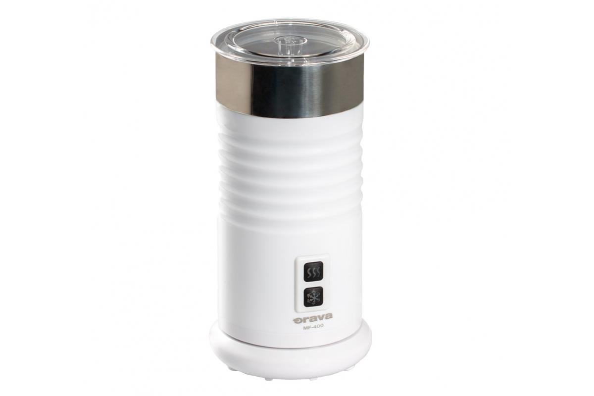 Orava MF-400 napěňovač mléka,  400 W,  elektrický,  240 ml,  2-funkční přepínač,  bílá0 