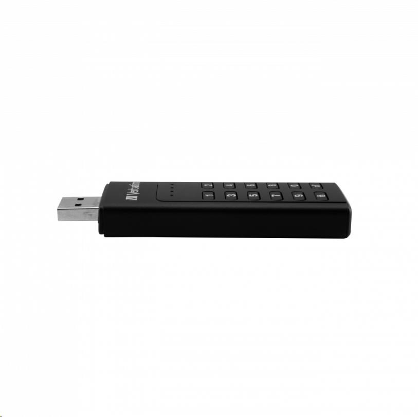 VERBATIM USB 3.0 Disk 64 GB - Zabezpečená klávesnica (R:160/ W:140 MB/ s) GDPR1 