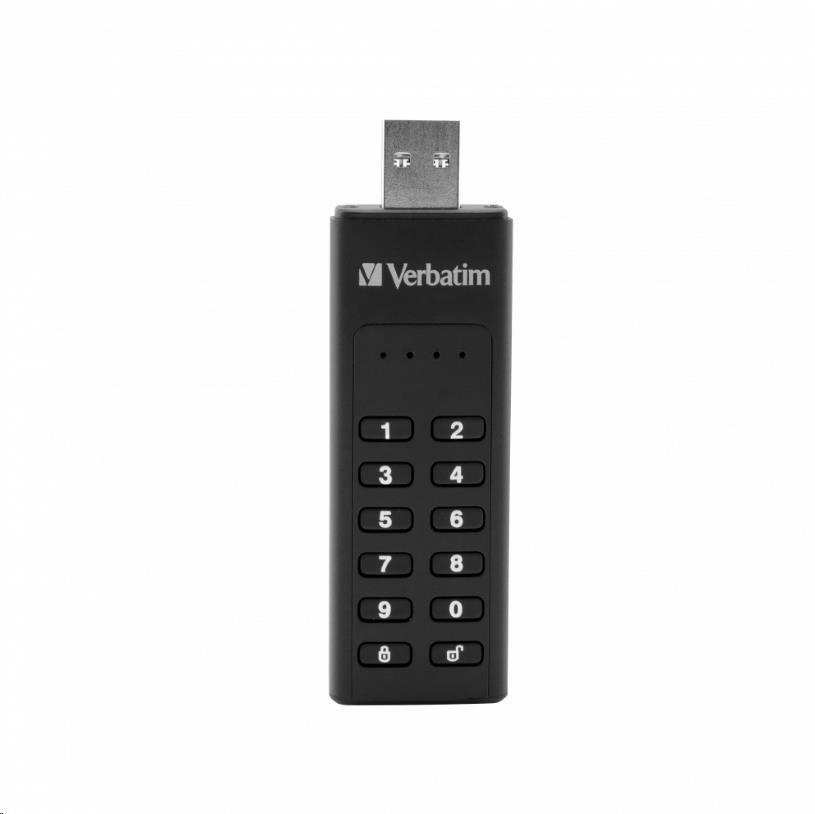 VERBATIM USB 3.0 Disk 64 GB - Zabezpečená klávesnica (R:160/ W:140 MB/ s) GDPR6 