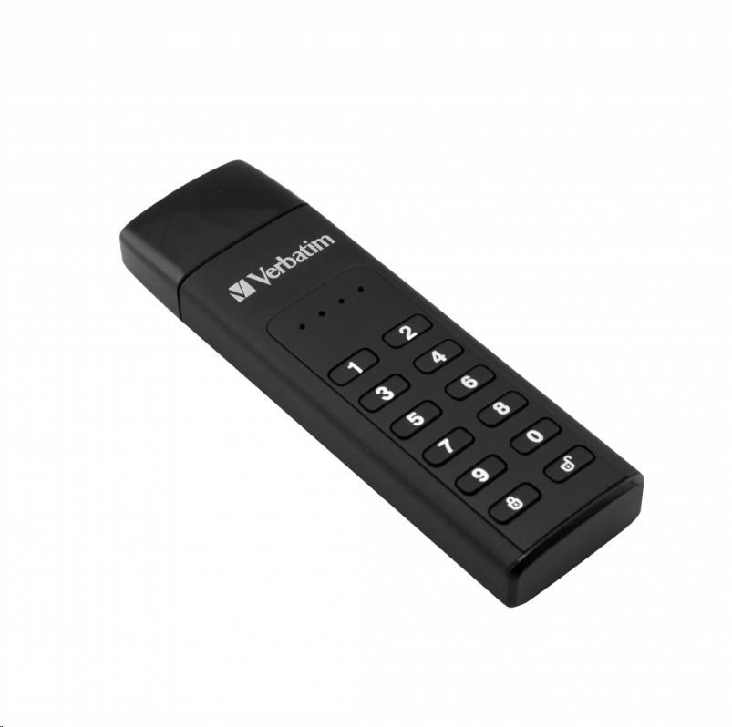 VERBATIM USB 3.0 Disk 128 GB - Zabezpečená klávesnica (R:160/ W:150 MB/ s) GDPR7 