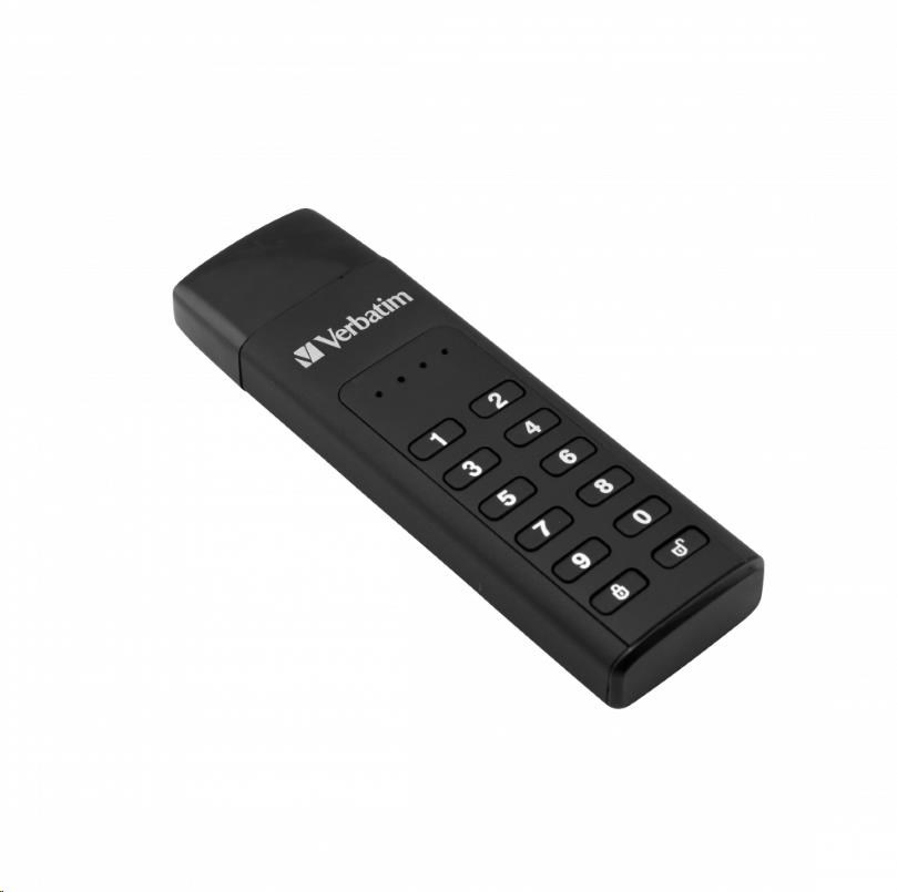 VERBATIM USB C 3.1 disk 32 GB - klávesnica Secure (R:160/ W:130 MB/ s) GDPR4 