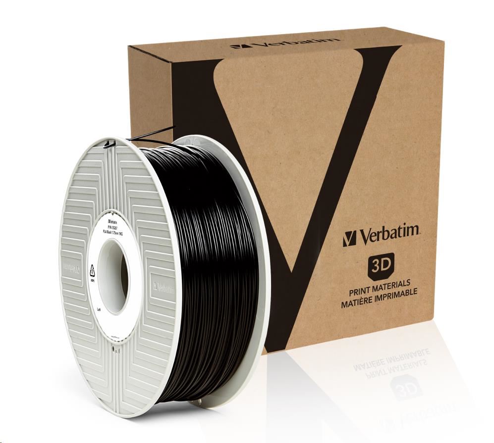 VERBATIM Filament pre 3D tlačiarne PLA 1.75mm,  335m,  1kg čierna2 