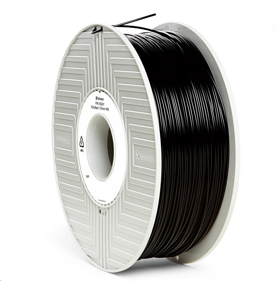 VERBATIM Filament pre 3D tlačiarne PLA 1.75mm,  335m,  1kg čierna1 