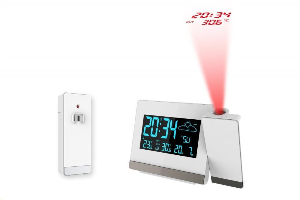 TechnoLine WT 549 - meteorologická stanice s projekcí a měřením vnitřní a vnější teploty3 