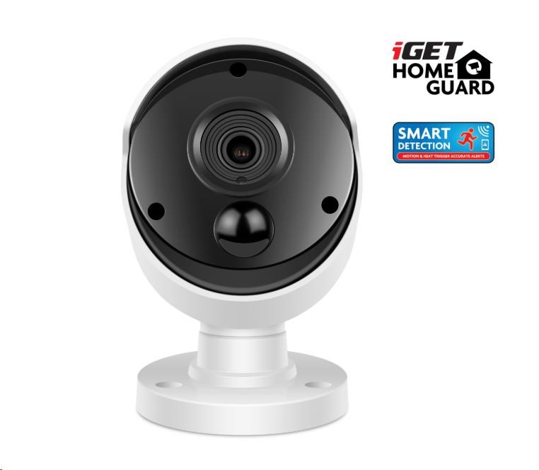 iGET HOMEGUARD HGNVK930CAM Prídavná kamera PoE FullHD pre kamerový systém iGET HGNVK85304,  napájanie PoE,  IP662 