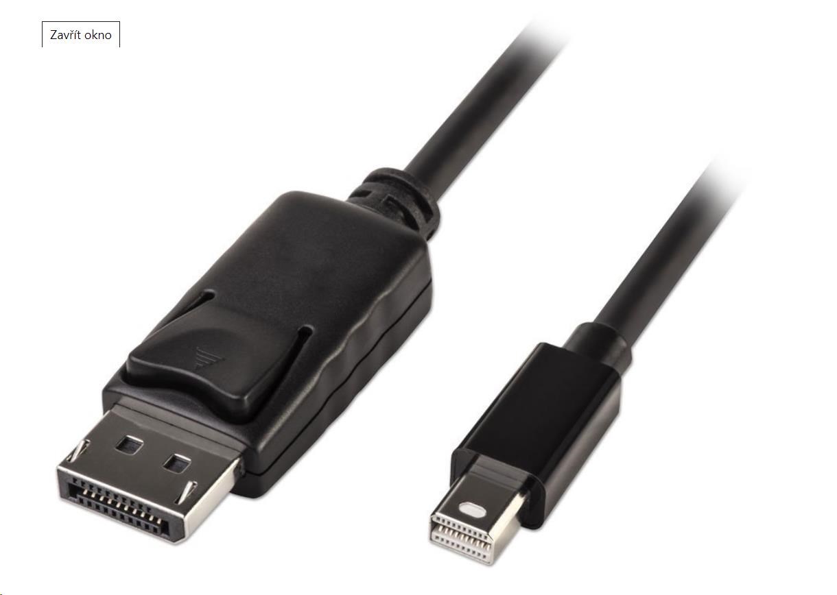 PREMIUMCORD Mini DisplayPort - DisplayPort V1.2 pripojovací kábel M/ M 1m0 