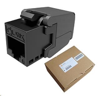 Solarix MULTIPACK 24 ks - keystone CAT6 UTP RJ45 samorezný SXKJ-6-UTP-BK-SA0 