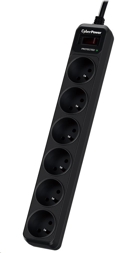 CyberPower Surge Buster™ 6 zásuviek,  1.8m,  nové0 
