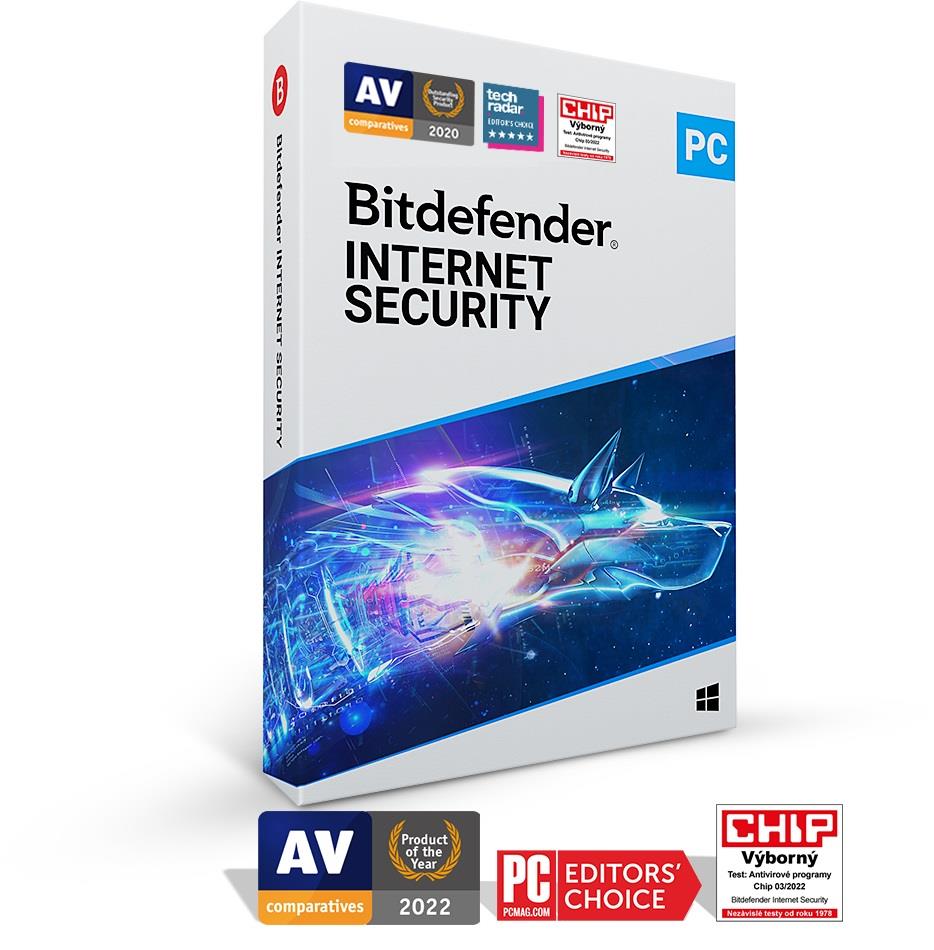 Bitdefender Internet Security- 1PC na 1 rok- elektronická licencia na e-mail0 