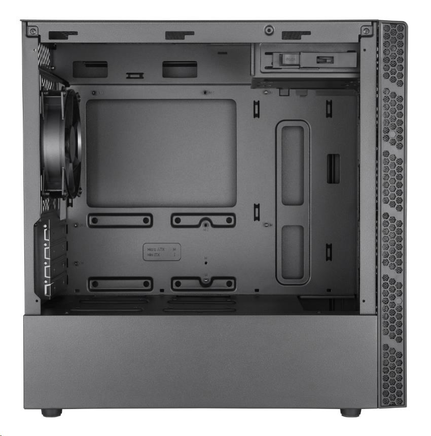 Cooler Master case MasterBox MB400L ODD,  mATX,  1x 120mm Fan,  Černá3 