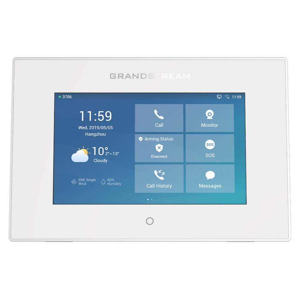 Grandstream GSC3570 SIP interkom a řídicí stanice,  Wifi,  Bluetooth,  bílý0 