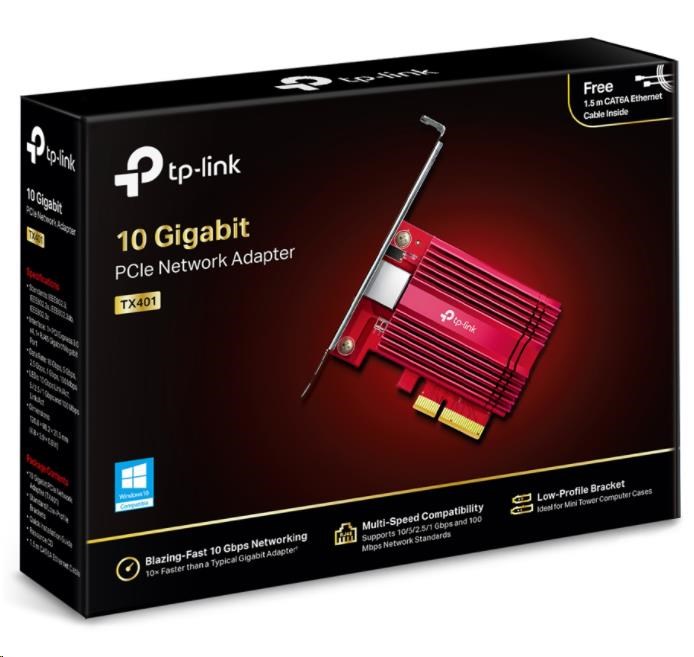 TP-Link TX401 PCIe adapter (1xPCIe3.0, 1x10GbE)4 