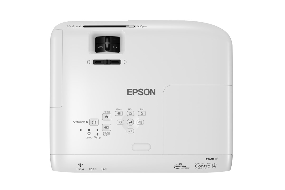 EPSON projektor EB-W49,  1280x800,  3800ANSI,  16000:1,  VGA,  HDMI,  USB 3-in-1,  LAN,  WiFi optional,  5W repro0 