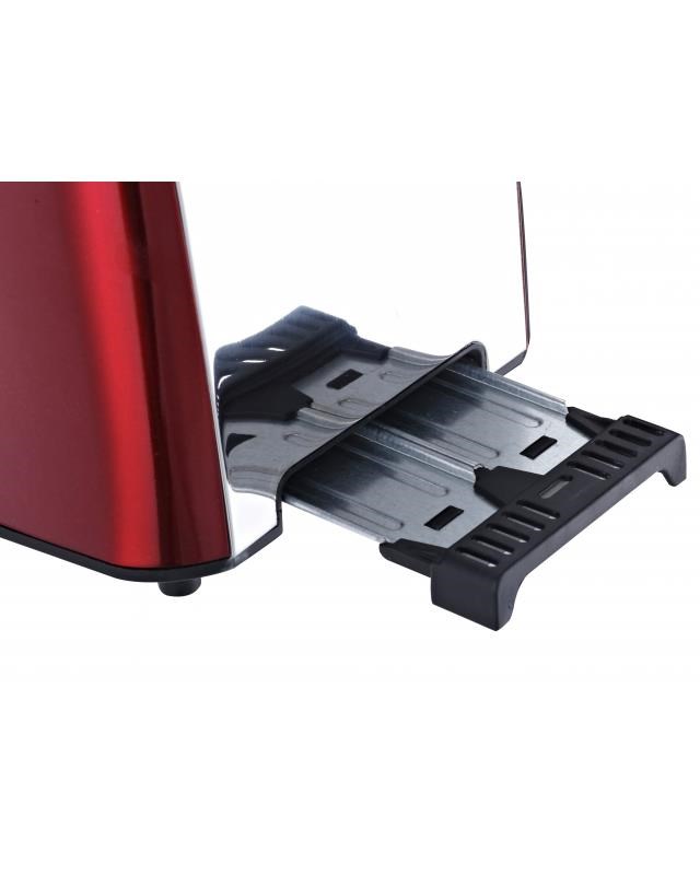 Orava HR-Crispo topinkovač,  900 W,  2 topinky,  regulace opekání,  rozmrazování,  červený3 