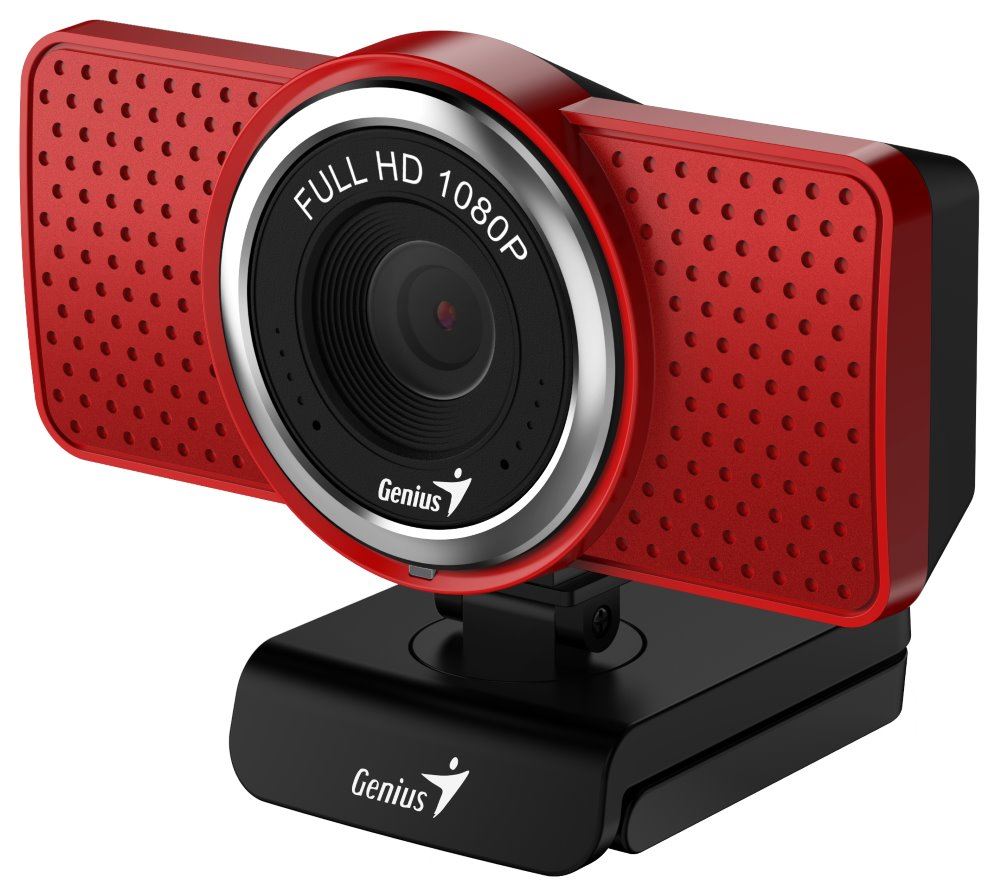 GENIUS webová kamera ECam 8000/  červená/  Full HD 1080P/  USB2.0/  mikrofón2 