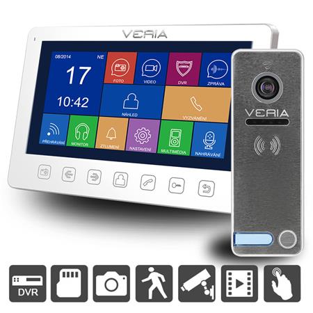 Veria SET Videotelefon  7076B bílý + vstupní stanice  2300 