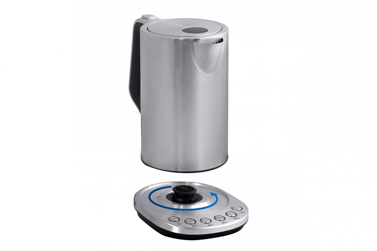 ORAVA Delux rychlovarná konvice,  2200 W,  1.7 l,  regulace teploty,  automatické vypnutí,  nerez5 