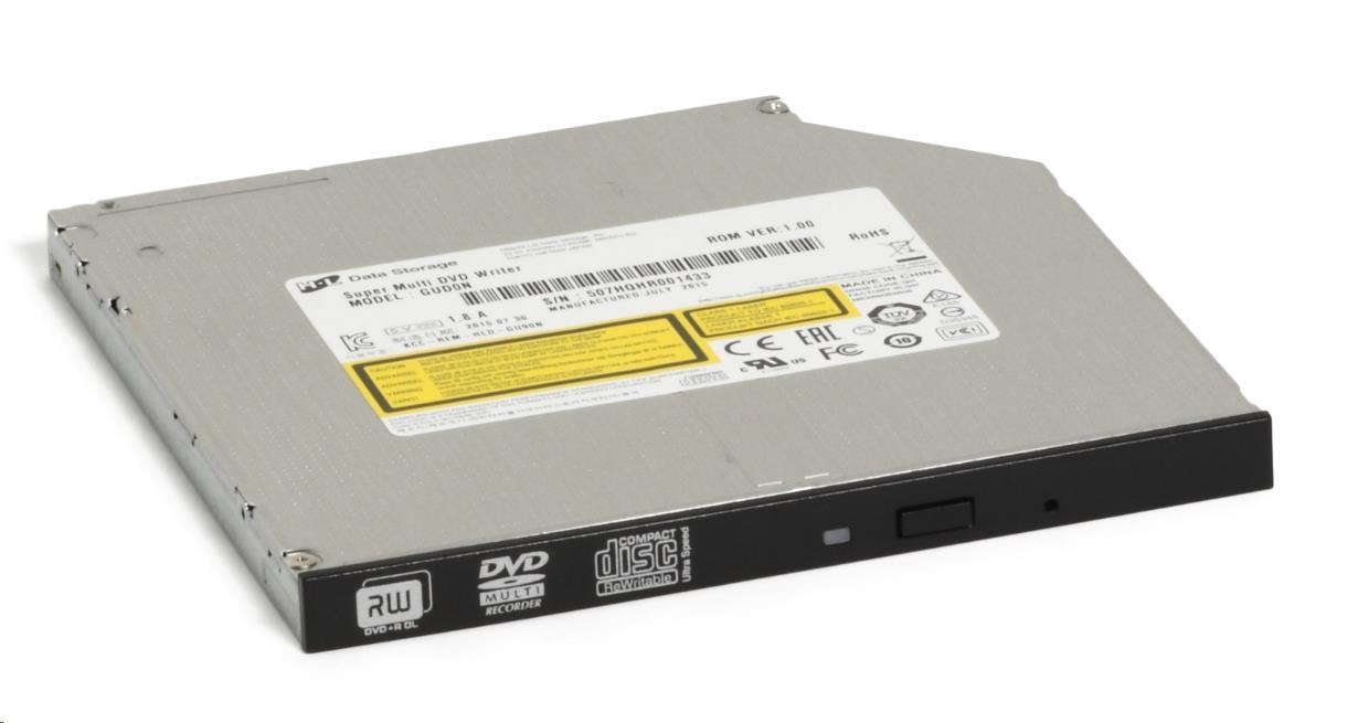 HITACHI LG - interná mechanika DVD-W/ CD-RW/ DVD±R/ ±RW/ RAM/ M-DISC GUD1N,  Slim,  9.5 mm zásobník,  čierny,  voľne ložený bez 0 