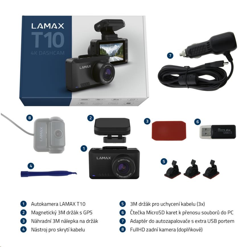 LAMAX T10 4K GPS (s hlášením radarů)5 