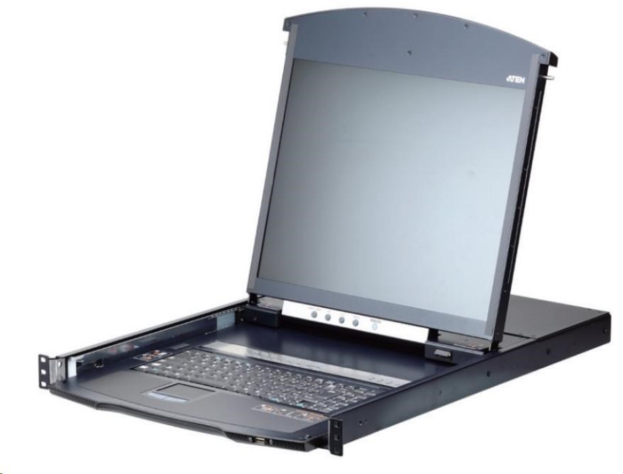 ATEN 8-portový Cat.5 KVM PS/ 2+USB,  OSD,  dvojitý rack,  19