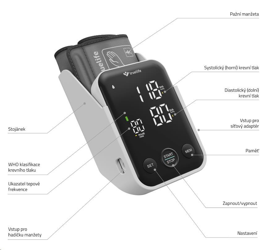 TrueLife Pulse B-Vision - tonometr/ měřič krevního tlaku2 