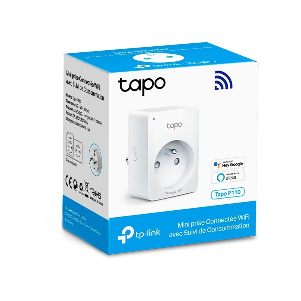 TP-Link Tapo P110 chytrá WiFi mini zásuvka (3680W, 16A, 2, 4 GHz, BT)2 