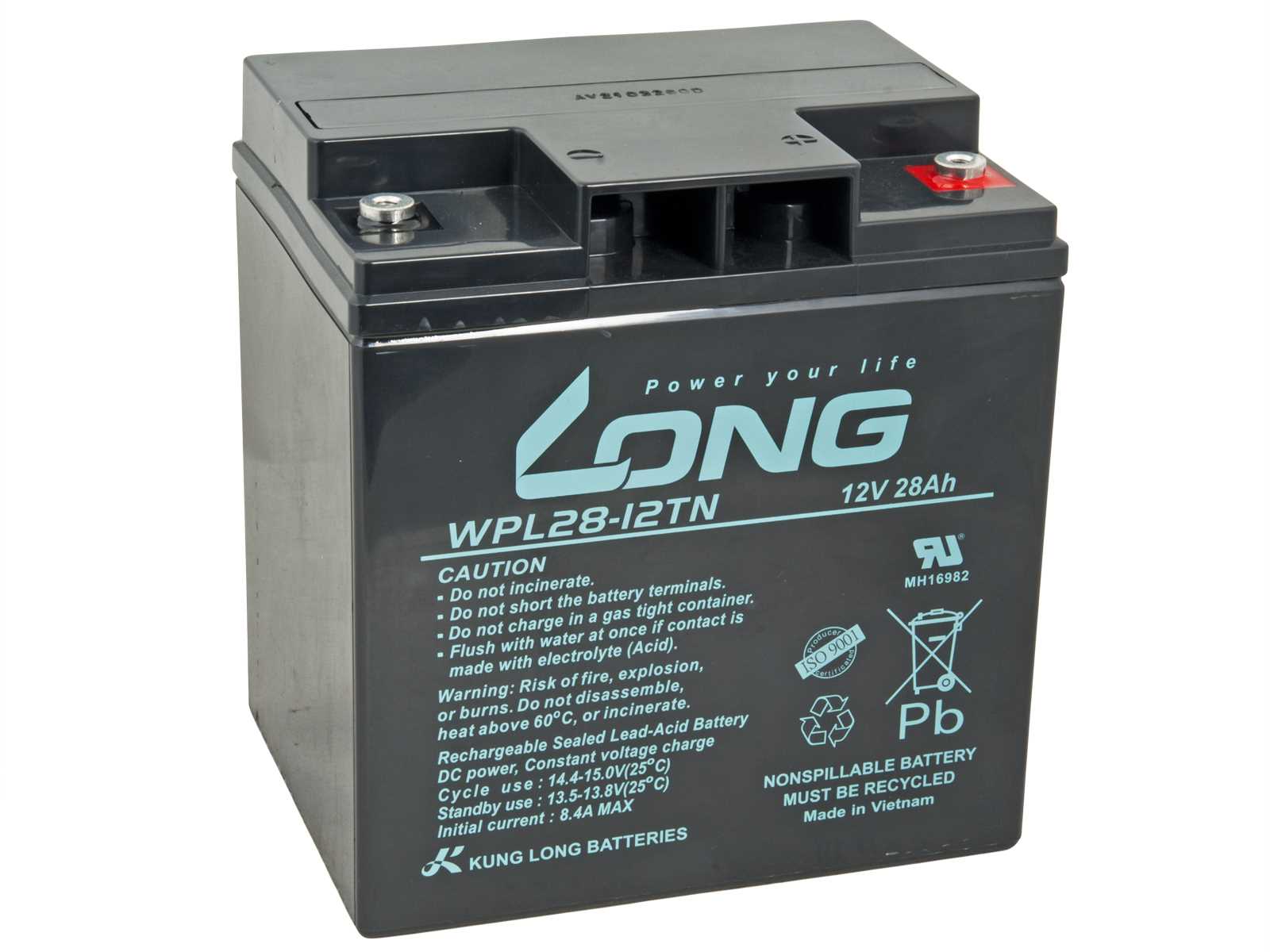 LONG batéria 12V 28Ah M5 LongLife 12 rokov (WPL28-12TN)0 