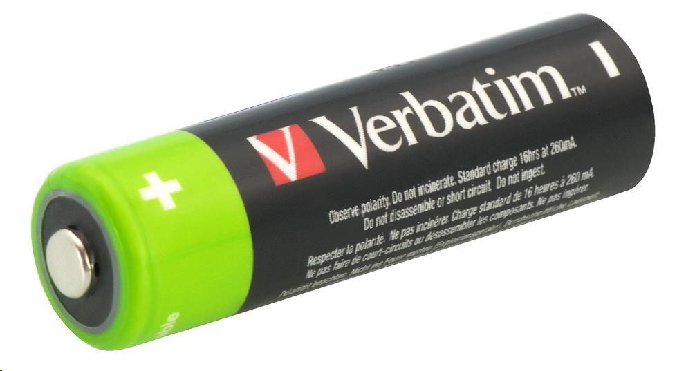 VERBATIM Nabíjecí baterie AA Premium 4-Pack  2500 mAh1 