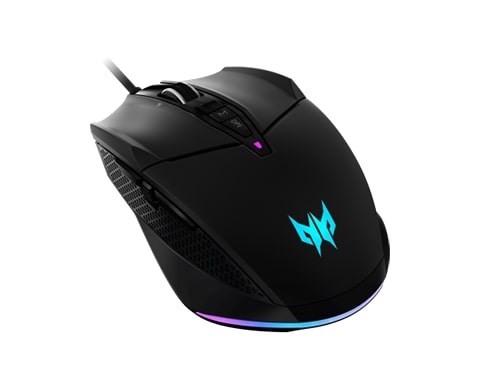 ACER GAMING MOUSE - max. 19000 dpi,  10 programovateľných tlačidiel,  4 farby podsvietenia,  20 mil. kliknite na2 