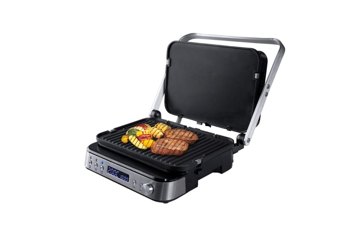Orava Grillchef-3 elektrický kontaktní gril,  2000 W,  LCD displej,  časovač,  digitální ovládání0 