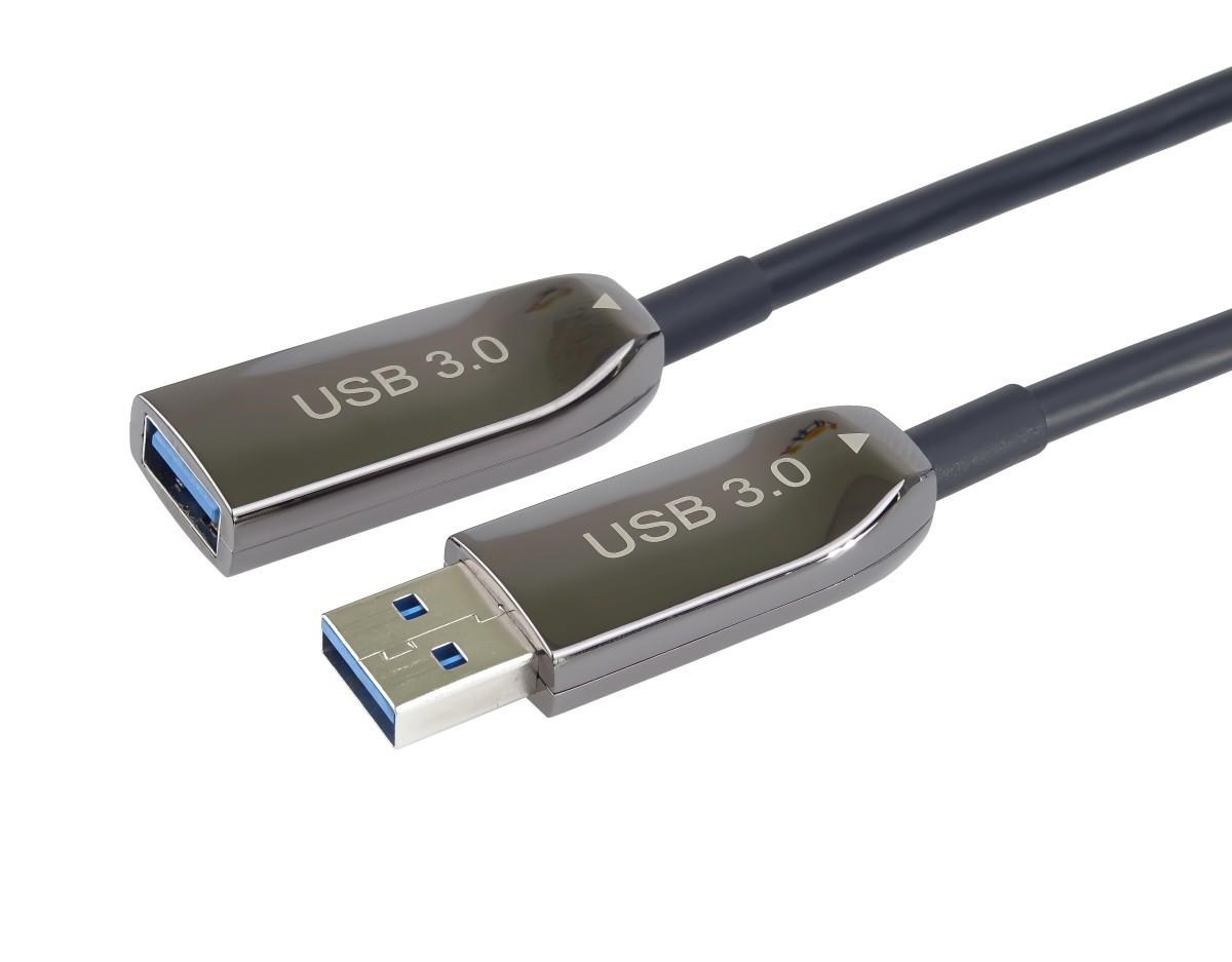 PremiumCord USB 3.2 + 2.0 AOC predlž. kábel, 15m
