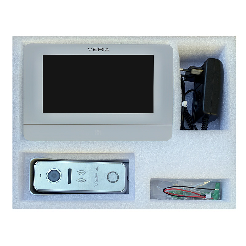 Veria SET Videotelefon  8277B-W (Wi-Fi) bílý + vstupní stanice  831 série 2-WIRE1 