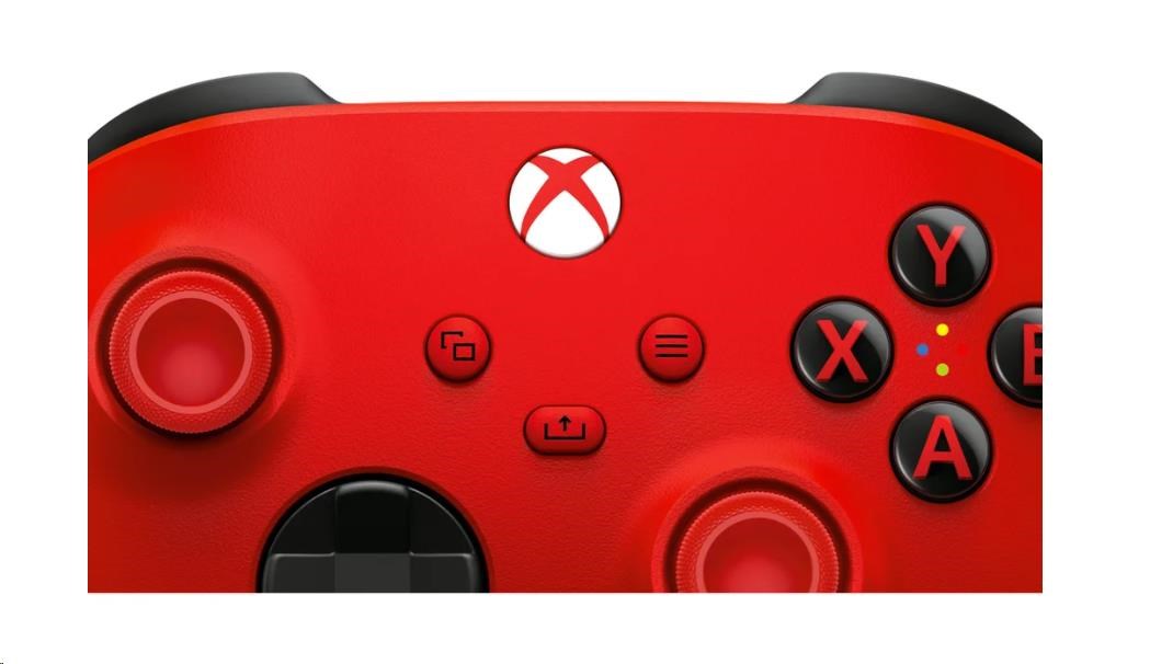 Xbox Wireless Controller červený - ovladač3 