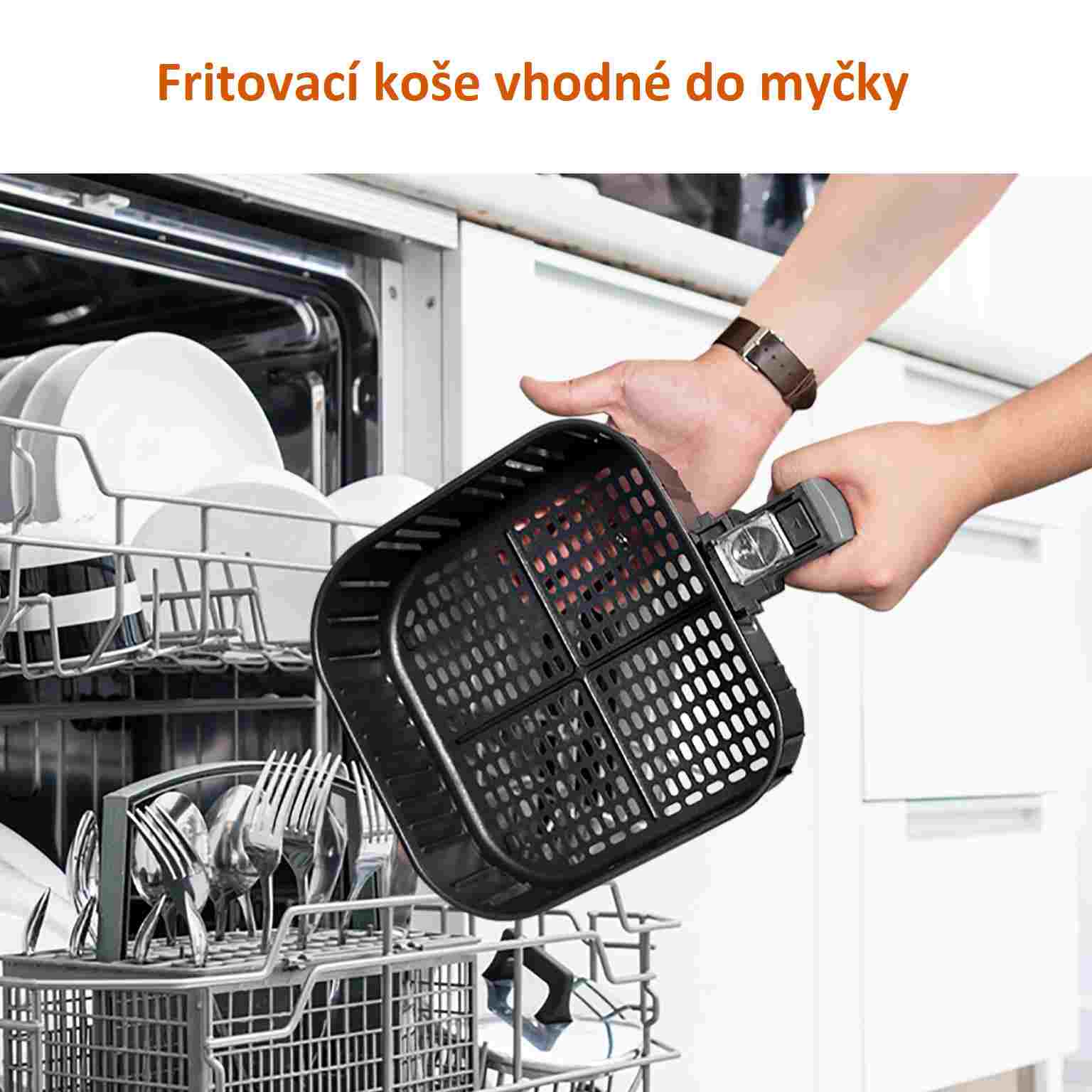 Cosori CP158-AF PREMIUM –  5.5L horkovzdušná fritéza + 5x špíz a gril. rošt,  white8 