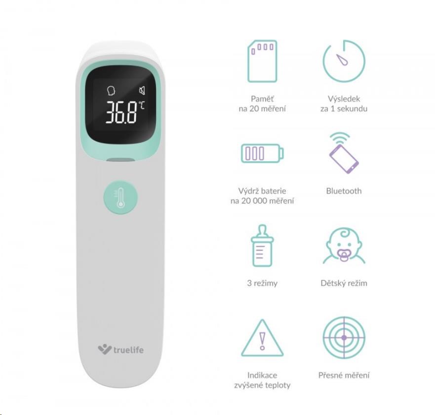 TrueLife Care Q10 BT - bezdotykový zdravotní teploměr1 