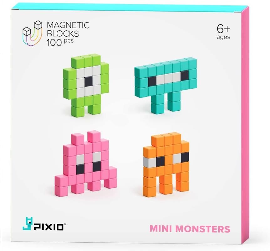 PIXIO Mini Monsters magnetická stavebnice0 