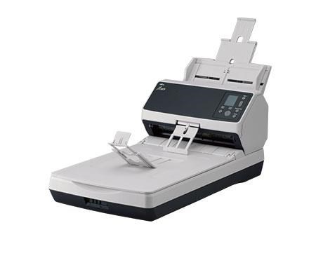 Skener FUJITSU Fi-8270 A4,  doska+priechod,  70 strán za minútu,  600 dpi,  LAN RJ45-1000,  USB 3.2,  ADF 100 listov,  10000 l2 