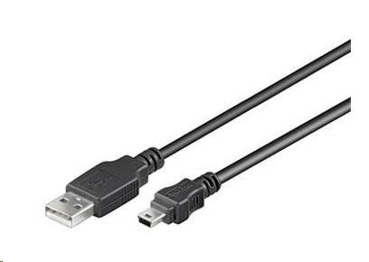 Kábel USB PREMIUMCORD 2.0 Kábel A-Mini B (5pin) 3 m0 