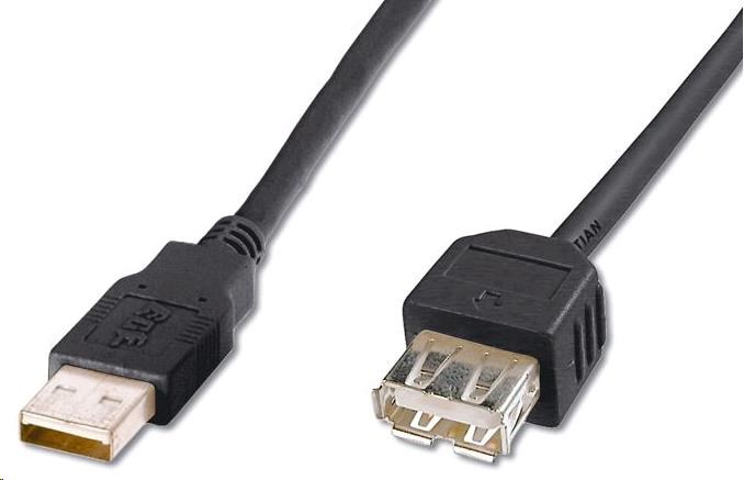 Kábel USB PREMIUMCORD 2.0 A-A 0, 2 m (20 cm) predĺženie (M/ F)0 