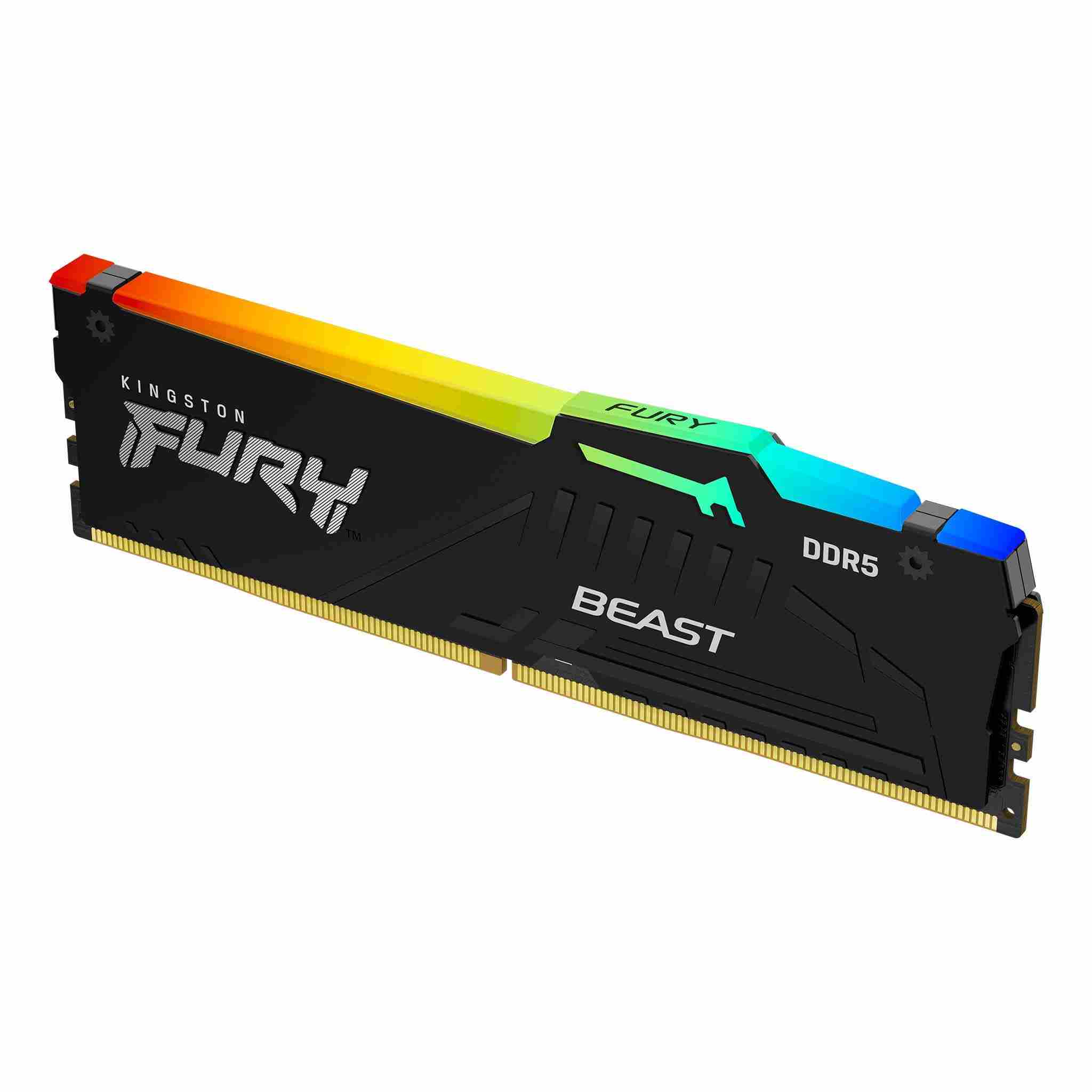KINGSTON DIMM DDR5 32GB 5200MT/ s CL40 FURY Beast Černá RGB1 