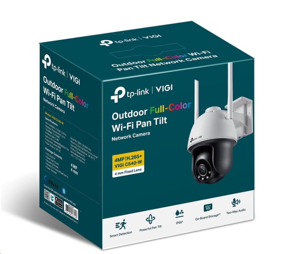 TP-Link VIGI C540-W(4mm),  4MP,  PTZ,  IR 30m,  WIFI,  Micro SD card3 
