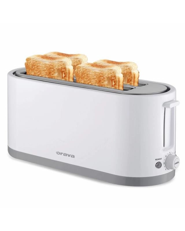Orava HR-125 topinkovač,  1400 W,  4 topinky,  regulace opékání,  rozmrazování,  bílý0 