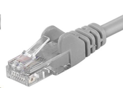 PremiumCord Patch kabel UTP RJ45-RJ45 CAT6 0.1m šedá0 