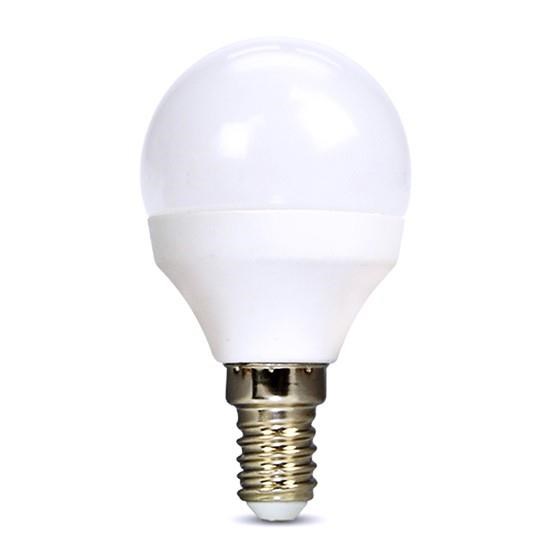 Solight LED žárovka,  miniglobe,  6W,  E14,  3000K,  510lm,  bílé provedení0 