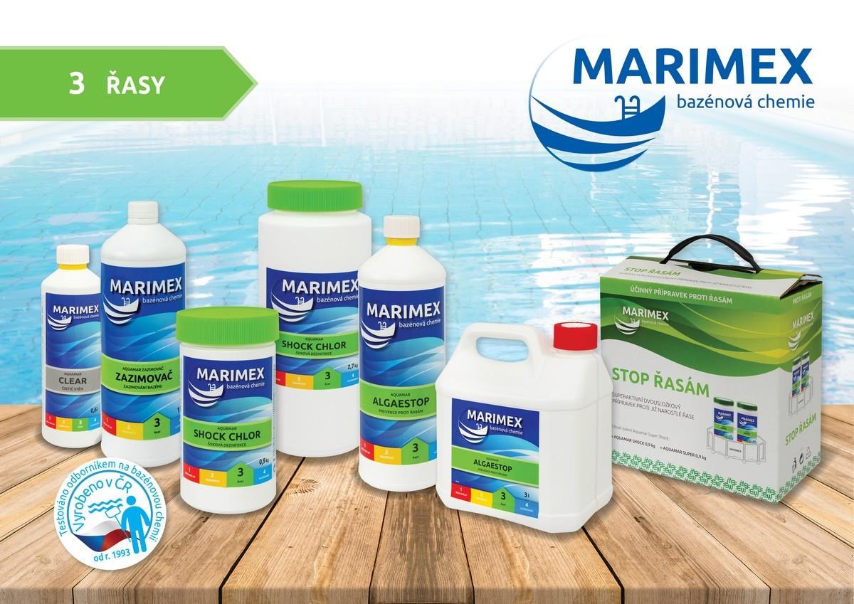 Marimex Chlor Šok 0, 9 kg - bazénová chemie - ŘASY2 
