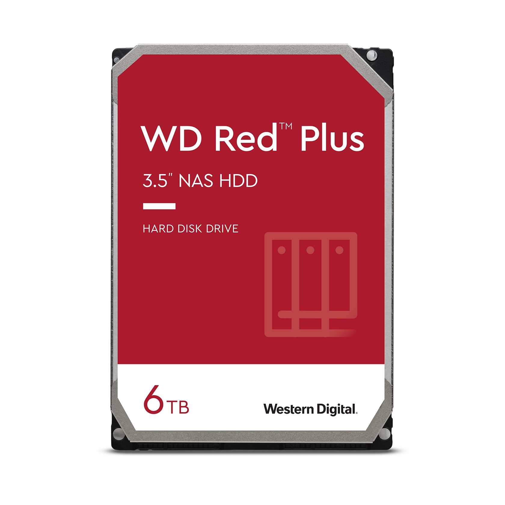 WD RED PLUS NAS WD60EFPX 6TB,  SATA III 3.5