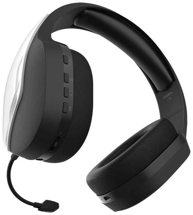 Zalman headset ZM-HPS700W /  herní /  náhlavní /  bezdrátový /  50mm měniče /  3, 5mm jack /  bíločerná3 